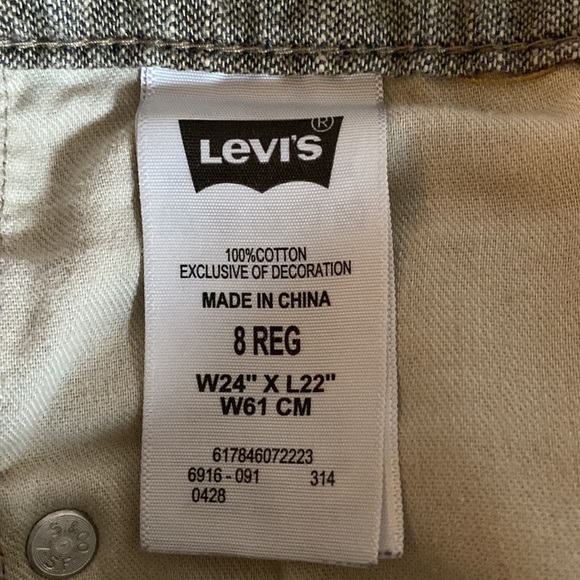 Levi’s Boy’s 511 Slim Fit Performance Cotton Denim Jeans 8 Regular W24” - Picture 7 of 8